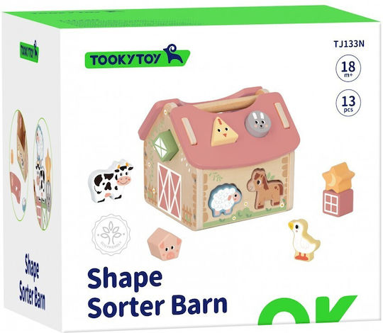 Tooky Toys Shape Sorting Toy made of Wood