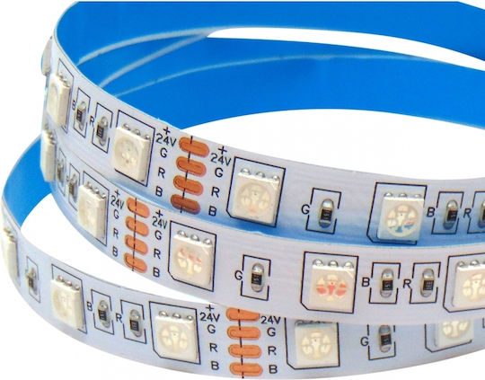 Wellmax Ταινία LED 24V RGB Φως 5m Τύπου SMD5050