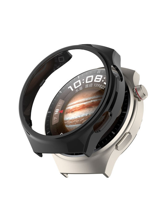 Half Coverage Θήκη Σιλικόνης σε Μαύρο χρώμα για Huawei Watch 4 Pro