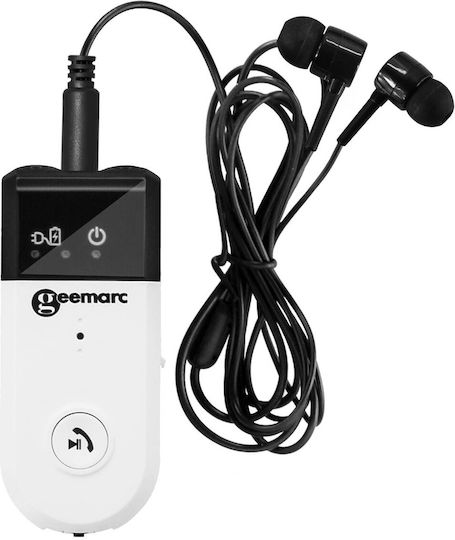 Geemarc Hearing Assistant Bluetooth 30db Volume Magnetic Collar White