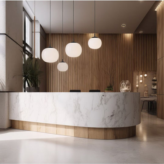 TK Lighting Κρεμαστό Φωτιστικό Γκρι με Ντουί E27