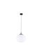 TK Lighting Κρεμαστό Φωτιστικό Λευκό με Ντουί E27 35x35εκ.