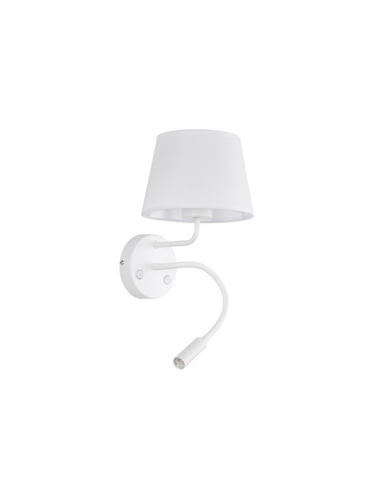 TK Lighting Осветително тяло За стена с фасунга E27 Бял 40см.