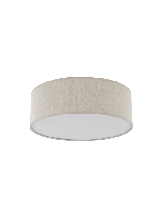 TK Lighting Πλαφονιέρα Οροφής 38εκ. Καφέ με Ντουί E27