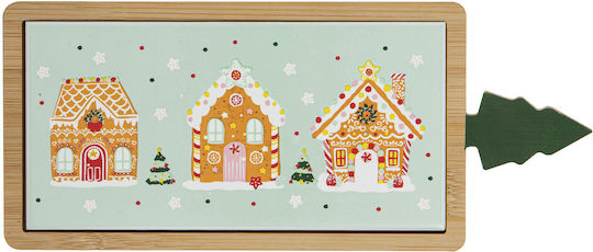 Ladelle Ornament de masă de Crăciun Platou Lemnos Albastru deschis L33xW11cm.