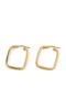 George Art Jewels Earrings Hoops made of Silver Gold Plated