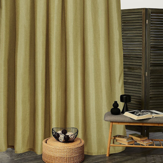Whitegg Curtain with Pencil Pleat K066 Gold 270x280cm