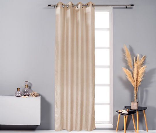 Easy Home Vorhang mit Grommet Celesta Rosa 140x260cm