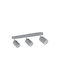 TK Lighting Τριπλό Σποτ με Ντουί GU10 σε Γκρι Χρώμα
