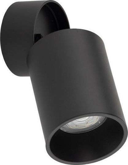 TK Lighting Μονό Σποτ με Ντουί GU10 σε Μαύρο Χρώμα