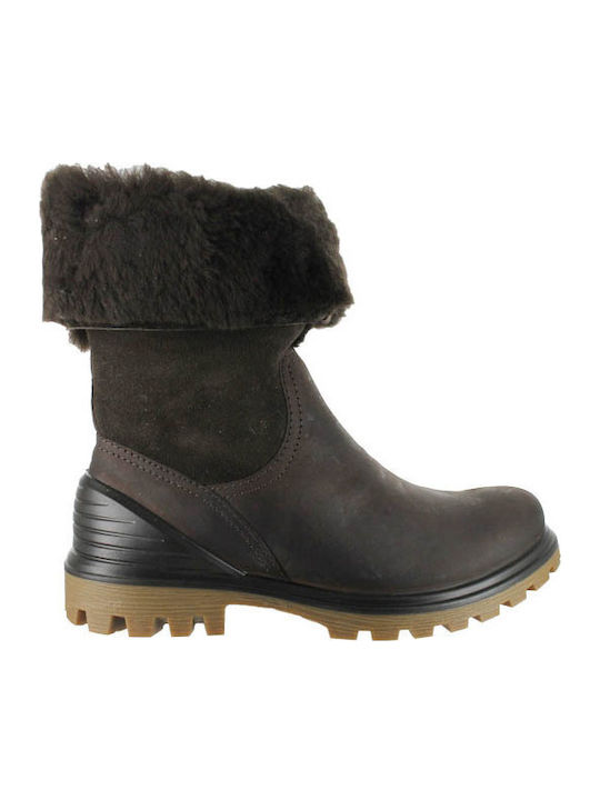 Leder Stiefeletten Damen Braun