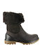 Leder Stiefeletten Damen Braun