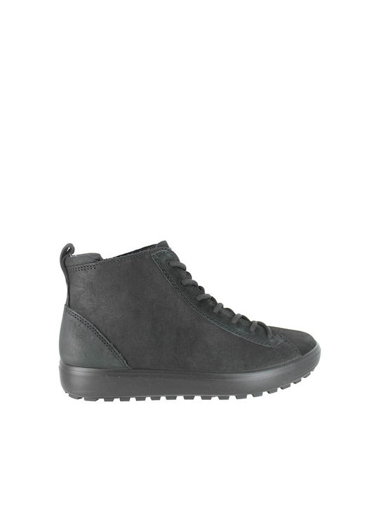 Leder Stiefeletten Damen Gray