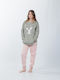 MEI Kids' Pajamas Winter Olive/pink