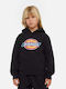 Kids Sweatshirt with Hood and Pockets Fleece Lining Black
