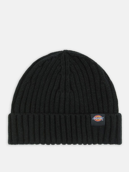 U Lockwood Beanie Unisex Σκούφος Πλεκτός σε Μαύρο χρώμα
