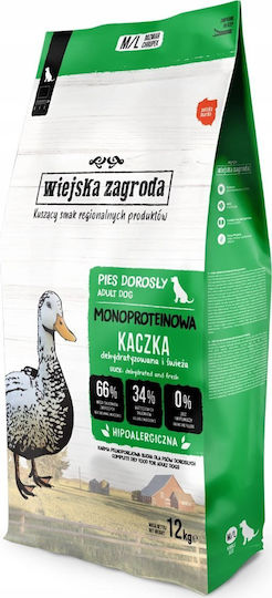 Wiejska Zagroda 12kg Dry Food for Dogs Grain-Free & Gluten-Free with Duck