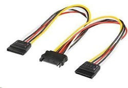 PremiumCord 15-Pin Sata - 15-Pin Sata Cable 0.2m Πολύχρωμο PremiumCord 15-Pin Sata - 15-Pin Sata Cable 0.2m Πολύχρωμο