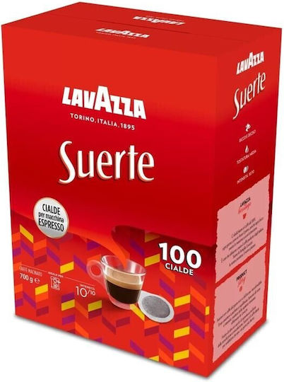 Lavazza Κάψουλες Espresso Suerte Συμβατές με Μηχανή E.S.E. Pod 100caps