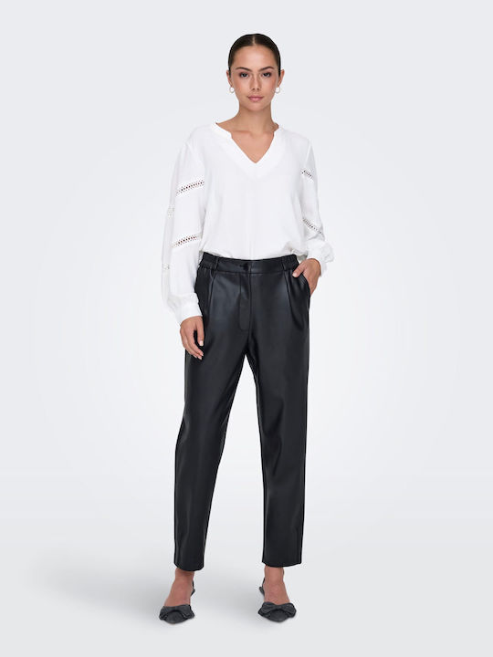 Only Damen Stoff Hose Black