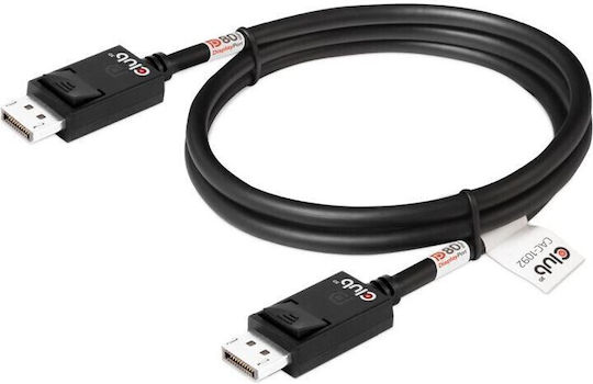 Club3D Kabel DisplayPort-Stecker - DisplayPort-Stecker 1.6m Schwarz
