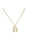 Fhs Jewlery Monogram "B" from Gold Plated Steel