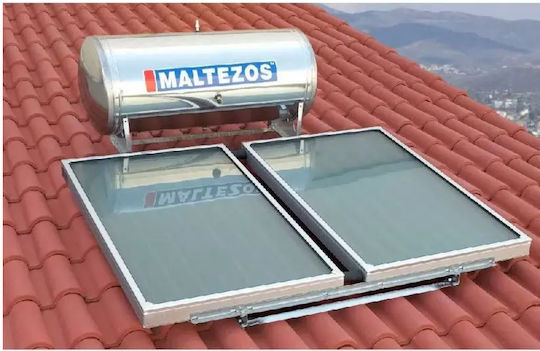Maltezos H R SAC Solar Water Heater 200lt Inox 3 sq.m. Roof Tile Selective