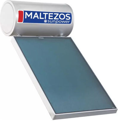 Maltezos Sunpower Solar Water Heater 160lt Glass Double Energy 1.95sqm Roof Tile Selective