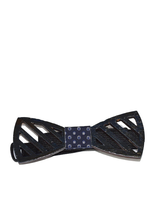 Jenny Fairy Wooden Bow Tie Black