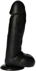 Toyz4lovers Ρεαλιστικό Dildo με Όρχεις και Βεντούζα Μαύρο 31cm