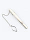 Metallic Tie Clip Silver 6x0.6cm