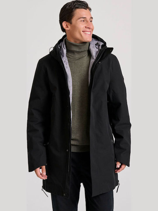 Winter Jacke Parka Schwarz