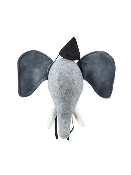 Plush Wall Decoration Gray Elephant Badou