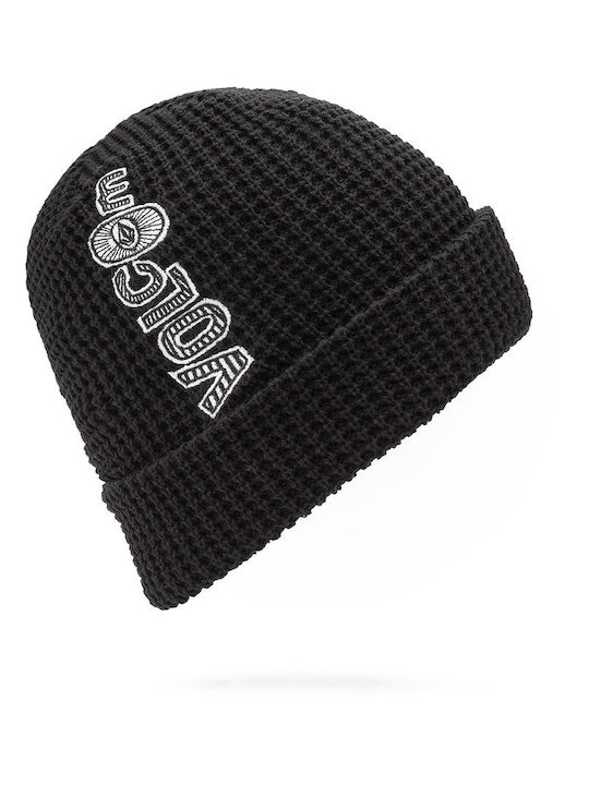 Stone Bar Beanie Beanie Beanie Knitted in Black color