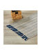 Whitegg Πατ63 Χαλί Ορθογώνιο Βαμβακερό με Κρόσια Blue 50x80cm