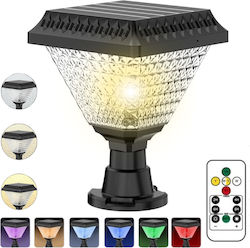 Garden Solar Light Posts Fences Led 6 Rgb Colors 3 Lighting Modes Neutral Warm Cool Waterproof Weatherproof Ip65 High Efficiency Photovoltaic Panel Illumination
