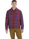 Langärmeliges Flanell Overshirt Team Rot
