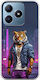 Street Animals Tiger Realme C63 Flexible TPU Transparent Silicone