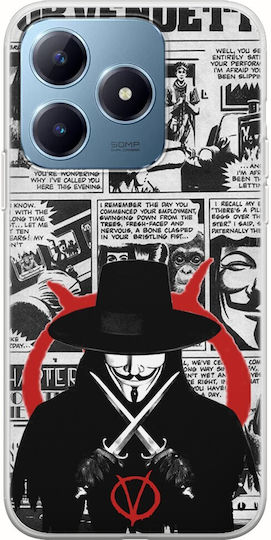 V Vendetta Realme C63 Flexible TPU Transparent Silicone