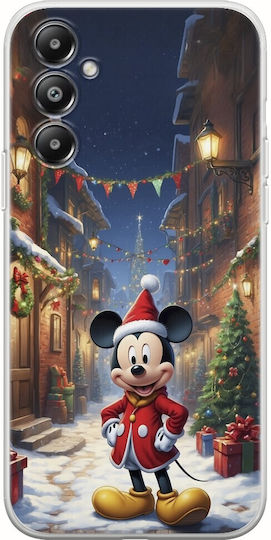 Desene animate de Crăciun Mickey Samsung Galaxy M35 5G TPU flexibil silicon transparent