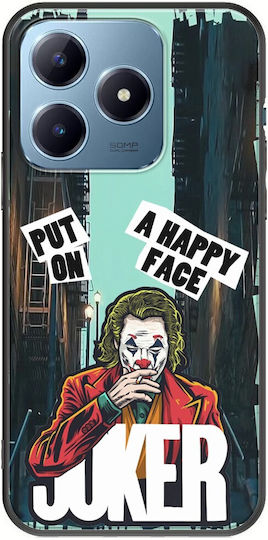 Joker Put On A Happy Face Realme C63 Black TPU Black Silicone