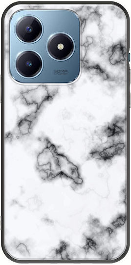 Piatra de Agat Alb Realme C63 Negru TPU Silicon Negru