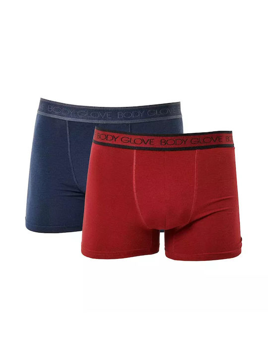 Body Glove Мъжки боксерки 2Опаковка Blue, Bordeaux