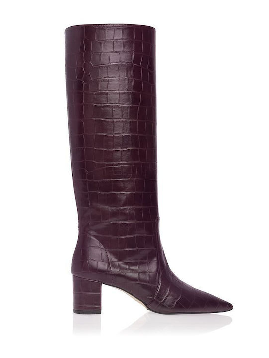Cizme dama Burgundy