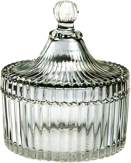 Φοντανιέρα Glas mit Deckel Smoky