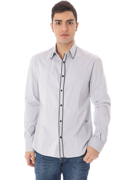 Costume National Cotton Shirt Light Blue