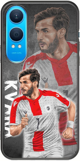 Euro 2024 Khvicha Kvaratskhelia Oneplus Nord Ce4 Lite 5g Black TPU Black Silicone