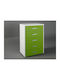 Kids Chest of Drawers Green / White with 5 Drawers 60x45x90cm