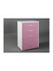 Kids Chest of Drawers Pink / White with 5 Drawers 60x45x90cm