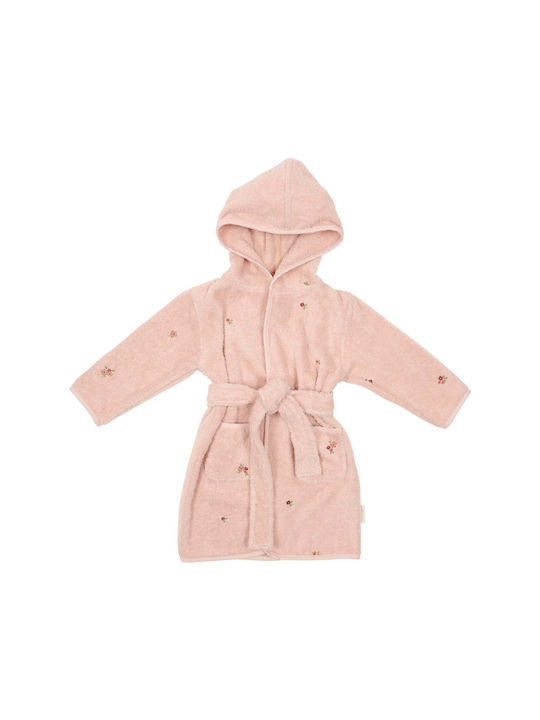 Little Dutch Hooded Baby Bathrobe Blossom